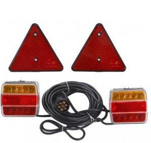 LED Magnetic Trailer Tail Light Set with reflectors - 7.5 M